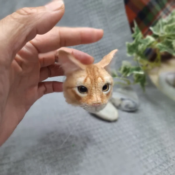 客製擬真寵物羊毛氈貓咪鑰匙圈 客製擬真寵物羊毛氈貓咪鑰匙圈