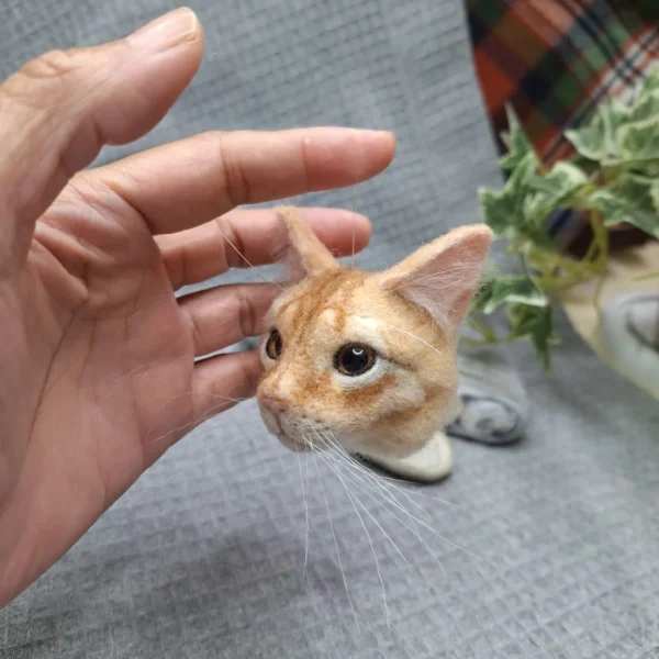 客製擬真寵物羊毛氈貓咪鑰匙圈 客製擬真寵物羊毛氈貓咪鑰匙圈